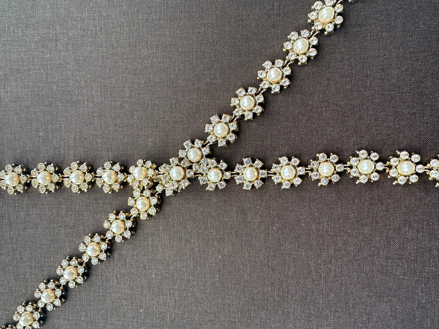 Dekorband med strass
